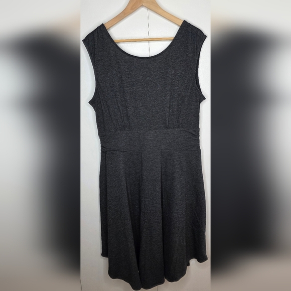 Prana Charcoal Midi Dress Xl Cotton Blend, All Seasons - Picture 9 of 12